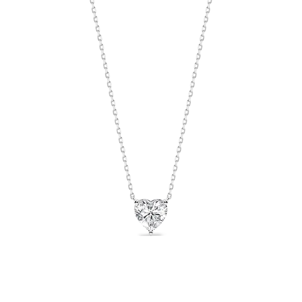 Solitaire Heart Necklace