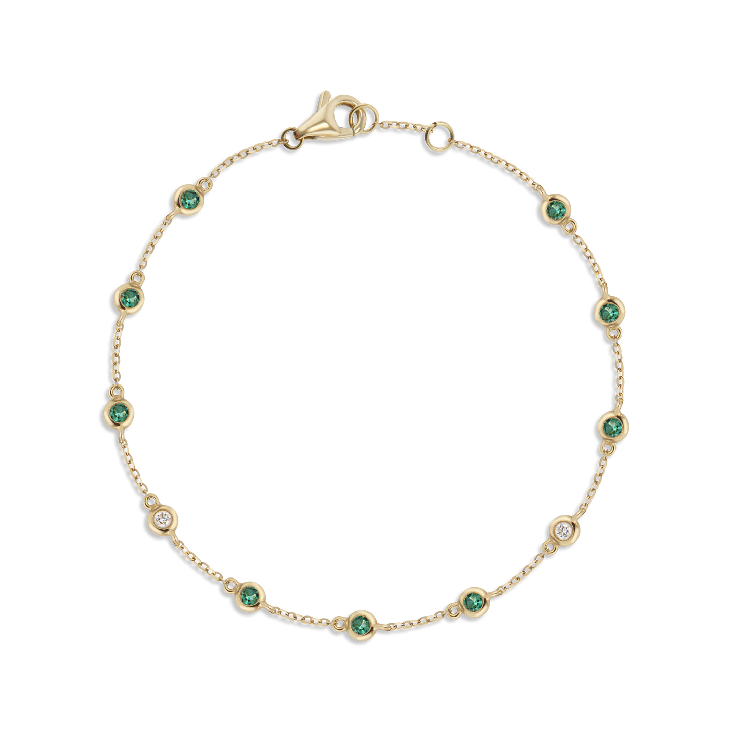 Flow Green Emerald Bracelet