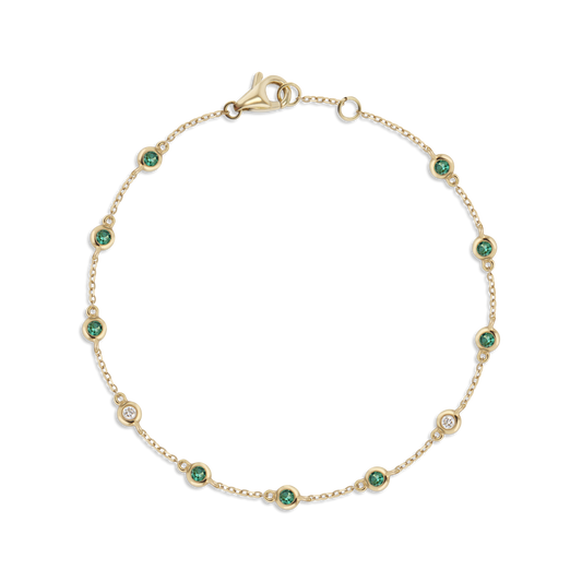 Flow Green Emerald Bracelet