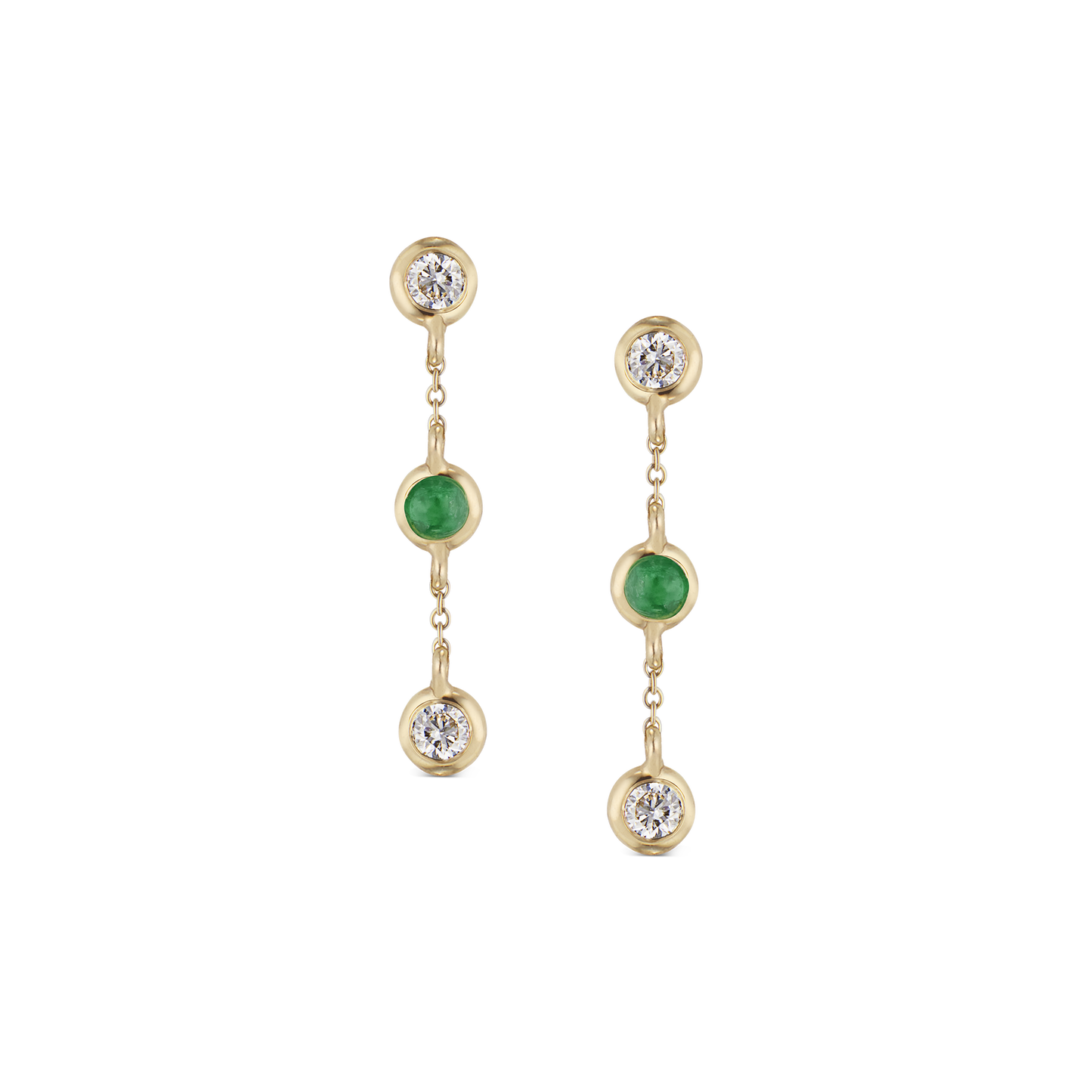 Flow Emerald Earring