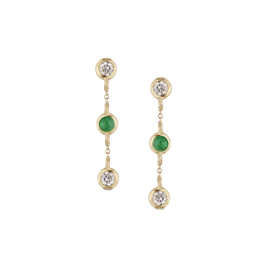 Flow Emerald Earring