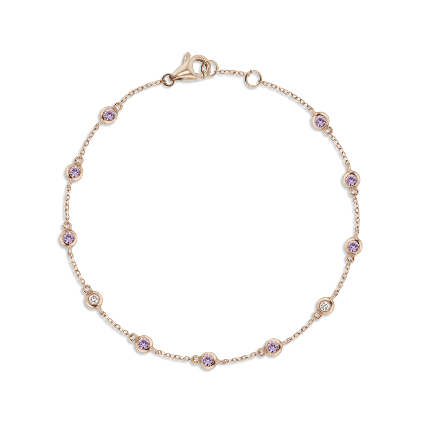 Flow Pink Sapphire Bracelet