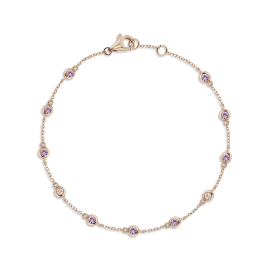 Flow Pink Sapphire Bracelet