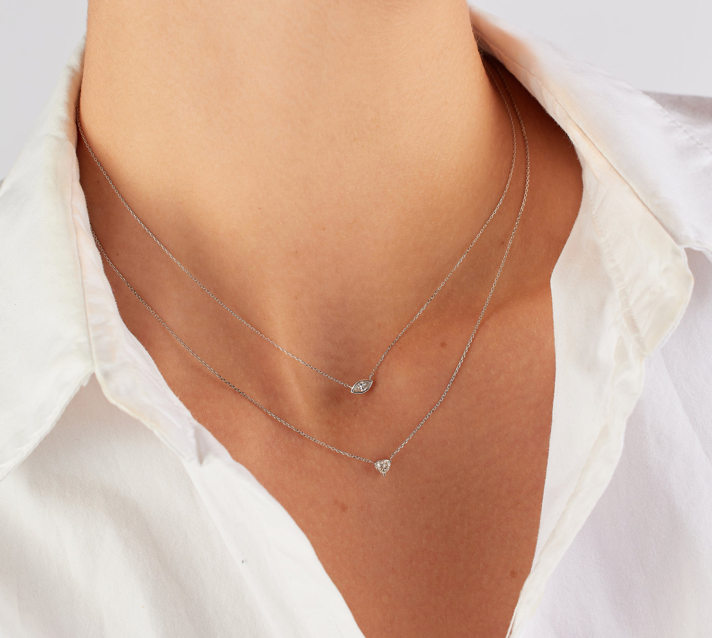 Solitaire Heart Necklace