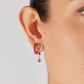 Cupola Ruby Earring