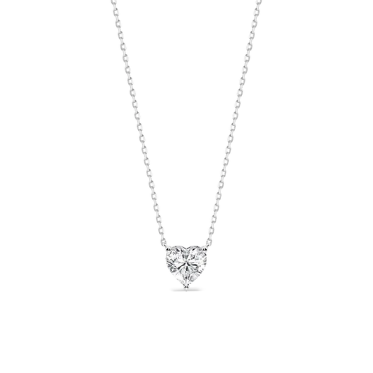 Solitaire Heart Necklace