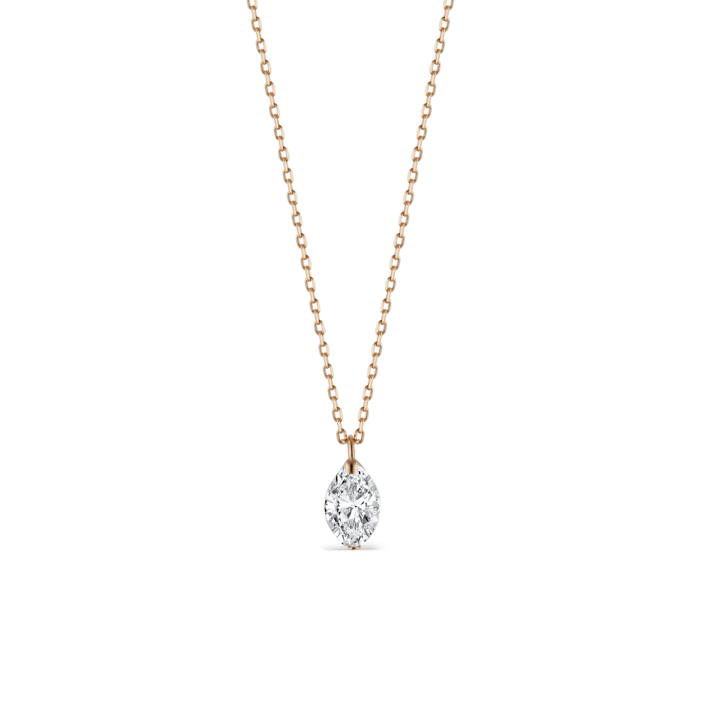 Solitaire Oval Necklace