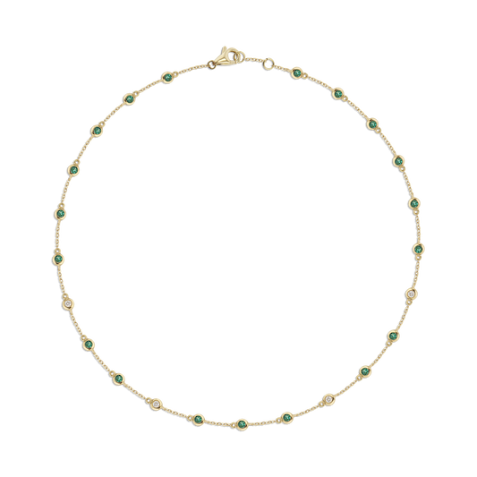 Flow Green Emerald Necklace